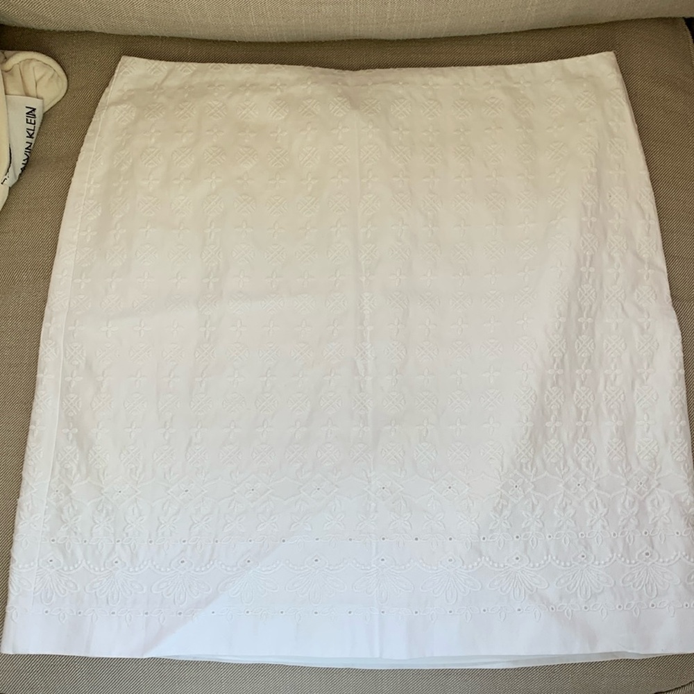 Talbots white eyelet skirt size 10 new with tags